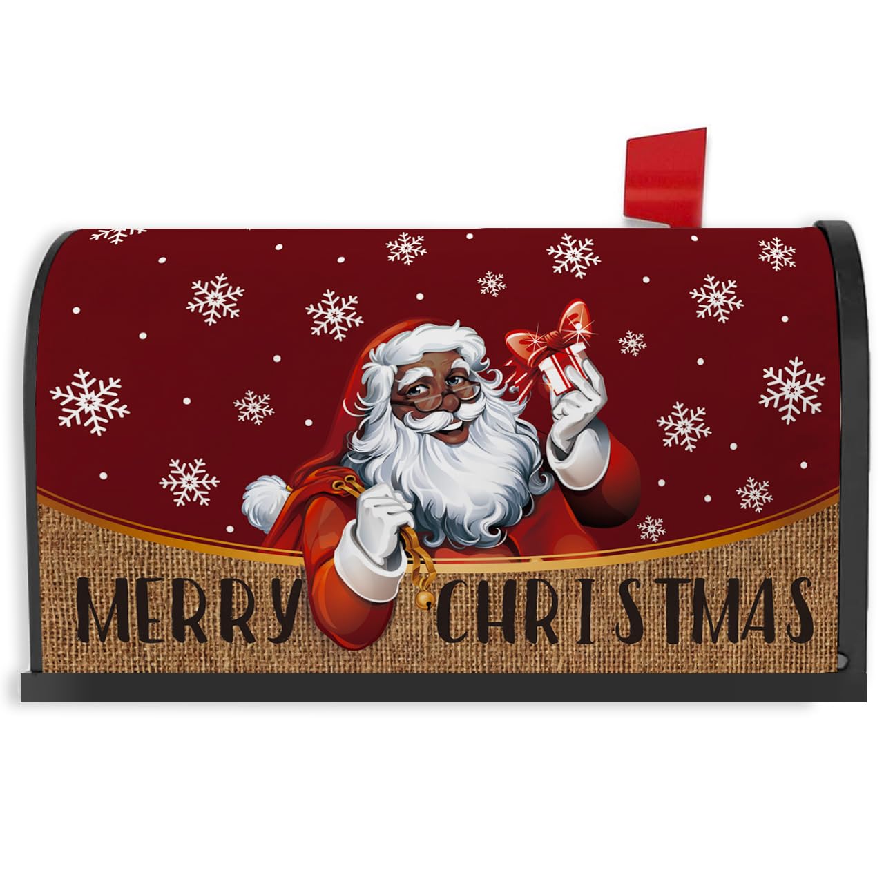 Amazon.com: African American Christmas Mailbox Cover Black Santa